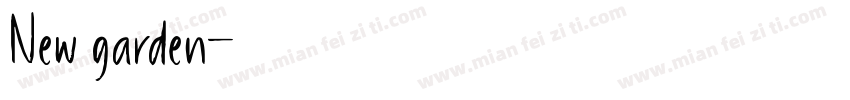 New garden字体转换